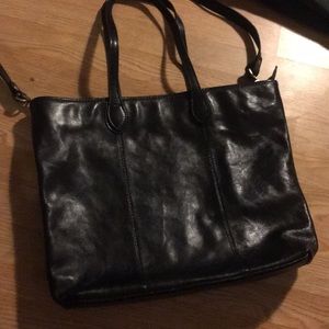 Neiman Marcus Black Leather Tote